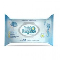 Toalha Umedecida BebÊ Limpinho Premium 90un