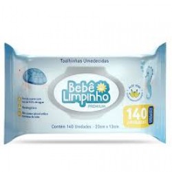 Toalha Umedecida BebÊ Limpinho Premium 140un