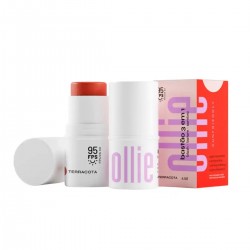 BastÃo Ollie 3 Em 1 Blush,batom E Sombra Fps95 Terracota 4,5g