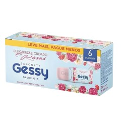 Sabonete Gessy Delicadeza E Cuidado Com Rosas 80g 6un