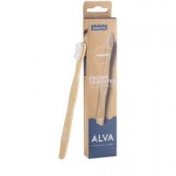 Escova Dental Alva De Bamboo Adulto Cerdas Macias