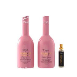 Kit Trigos Da Terra Detox Vegano Selagem Fio A Fio Shampoo+condicionador+perfume Capilar 500ml + 15ml