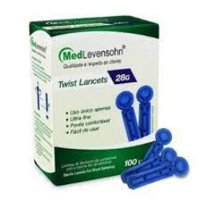 Lancetas Medlevensohn Ml03 28g Azul 100und