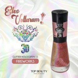 Esmalte Top Beauty 3d Fireworks 9ml