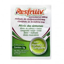 Resfriliv Sabor HortelÃ E Gengibre 5g (f)