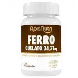 Ferro Quelato 34,31mg 60cps Apisnutri