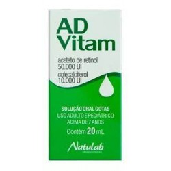 Ad-vitam 50.000ui + 10.000ui Gotas 20ml Natulab