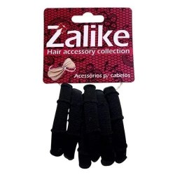 ElÁstico De Cabelo Zalike Preto Sem Emenda 6un Ref.219