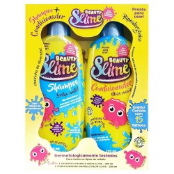 Kit Shampoo+condicionador Beauty Slime Amarelo Neon 200ml