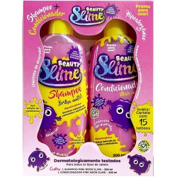 Kit Shampoo+condicionador Beauty Slime Pink Neon 200ml