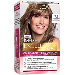 Tintura Loreal Imedia 7.1 Louro Acinzentado