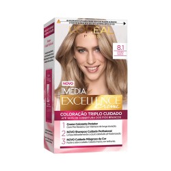 Tintura Loreal Imedia 8.1 Louro Sueco