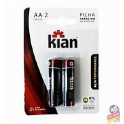 Pilha Kian Alcalina Aa 2un
