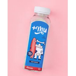 Garrafinha +mu Whey Protein Morango 35g