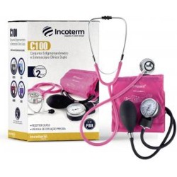 Aparelho De PressÃo Incoterm Com EstetoscÓpio Pink