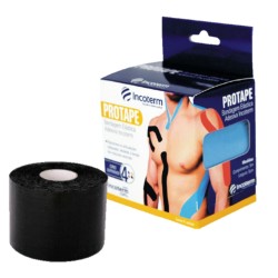 Bandagem ElÁstica Adesiva Incoterm Protape Preto