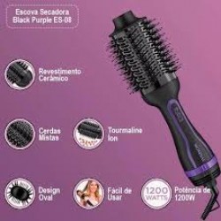 Escova Secadora Mondial Black Purple Line 1200watts 127v