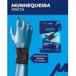 Munhequeira Mova ElÁstica FlexÍvel Tam U Preto Ref.2806