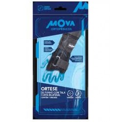 Órtese Para Punho Mova Com Tala Curta Bilateral Preto M 2991