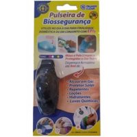 Pulseira Biosseguranca Silic. Preta