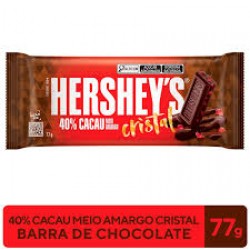Chocolate Hersheys 40% Cacau Meio Amargo Cristal 77g