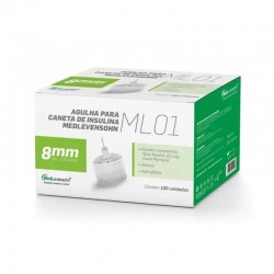 Agulha Medlevensohn 8mm 100und Para Caneta De Insulina