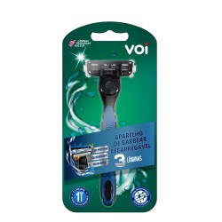 Aparelho De Barbear RecarregÁvel Voi 3 LÂminas