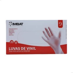 Luva De Vinil Imbat Imcolor Sem PÓ 9g 100un