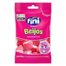 Bala Fini Beijos De Morango 35g