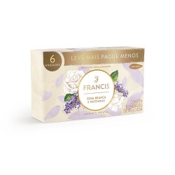 Sabonete Francis Luxo Rosa Branca E Patchouli 6un 90g