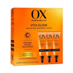 Ampola Ox Mari Mari Maria Hair Vita Glow 3un 15ml