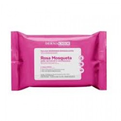 Toalha Demaquilante Dermachem Rosa Mosqueta 25un
