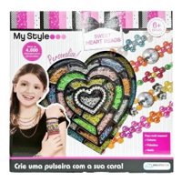 Brinquedo Multikids My Style Sweet Heart Beads Br1275