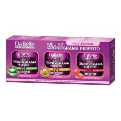 Kit Dabelle Cronograma Capilar Hid+nutri+reconstru 3un 400g