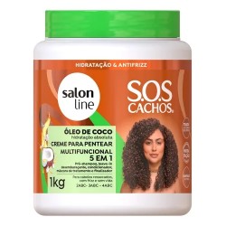 Creme De Pentear Salon Line 5em1 Óleo De Coco 1kg