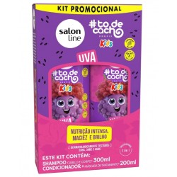 Shampoo+condicionador Salon Line #todecacho Kids Uva 300ml