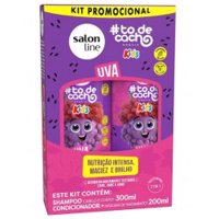 Shampoo+condicionador Salon Line #todecacho Kids Uva 300ml