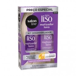 Shampoo+condicionador Salon Line Meu Liso Matizador Loiro 300ml + 200ml