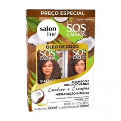 Shampoo+condicionador Salon Line Sos Cachos Óleo De Coco 300ml + 200ml