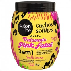Creme De Tratamento Salon Line 3em1 Multy Pink Fatal Vanilla Intense 1kg