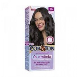 Tintura Cor E Ton 0% AmÔnia 1.0 Preto Intenso