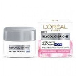 Creme Facial Loreal Glycolic Bright Anti-marcas Noite 49g