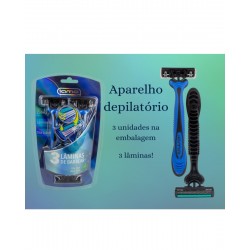 Aparelho De Barbear Iamo Premium Men Kit 3un 3 Laminas