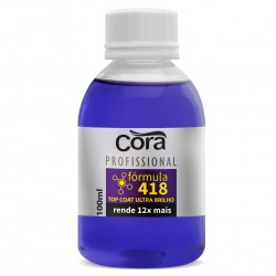 Esmalte Cora FÓrmula 418 Top Coat Ultra Brilho 100ml