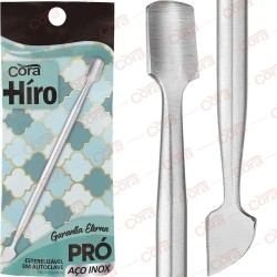 EspÁtula CutÍcula Cora HÍro Dupla PrÓ Inox Ref.2
