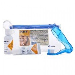 Kit Viagem Kin B5 Enx Bucal 12ml+creme Dental+escova+neces