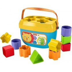 Brinquedo Fisher Price Balde Primeiros Blocos