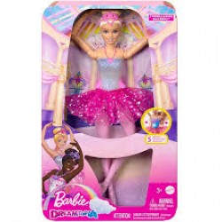 Brinquedo Boneca Barbie Bailarina Fantasia Luzes Hlc25
